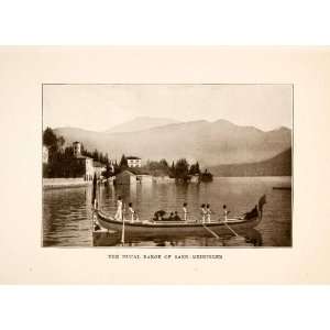  1908 Print Ducal Barge Saxe Meiningen Italy Italian Boat 