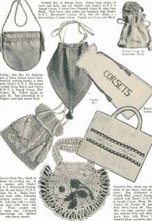 Vintage Crochet Book CLARKS BAGS 100 patterns beaded  
