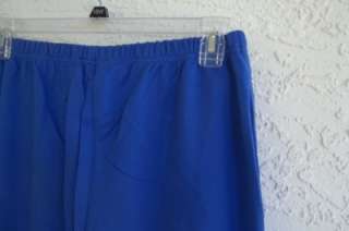 NWT SPORT SAVVY LARGE MISSES BLUE JERSEY KNIT LONG PANTS $28  