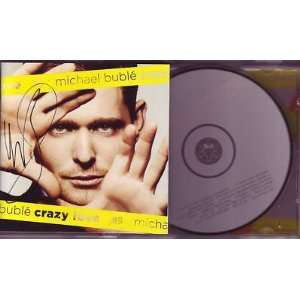 MICHAEL BUBLE signed *CRAZY LOVE* cd cover w/cd W/COA 