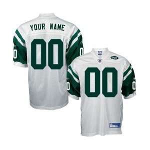   Jets White Authentic Customized Jersey 