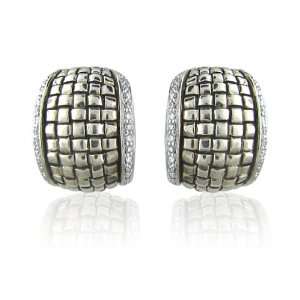 Scott Kay Sterling silver New Diamond Earrings
