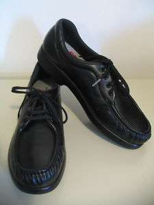 Womens SAS Tripad Black Leather Take Time Oxford Shoes 11 N S NEW 