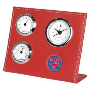   Mustangs SMU NCAA Weather Station Desk Clock: Sports & Outdoors