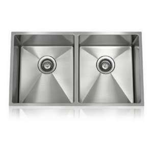   Double Bowl Undermount SS 1/2Ri D1 Stainless Steel