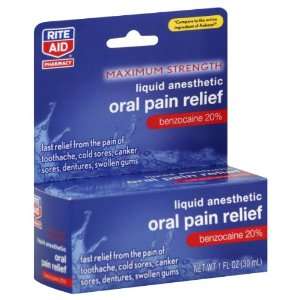  Rite Aid Oral Pain Relief, 1 oz: Health & Personal Care