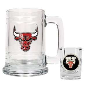  Chicago Bulls Beer Mug And Shot Glass Boilermaker Set 