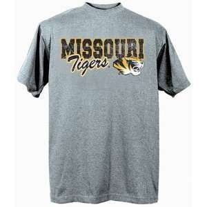  Missouri Tigers MIZZOU MU NCAA Dark Ash Short Sleeve T 