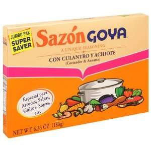 Goya, Sazon Clnto Jumbo, 6.3 Ounce (15 Pack)  Grocery 