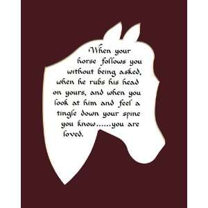 Saying Tingle Down Your Spine Wall Sign Home Decor Horse Lover Saying 