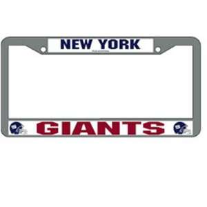  New York Giants NFL Chrome License Plate Frame: Sports 