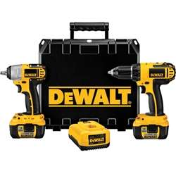 DeWalt DCK273L 18V Cordless Drill/Driver / Impact Wrench Combo Kit w 