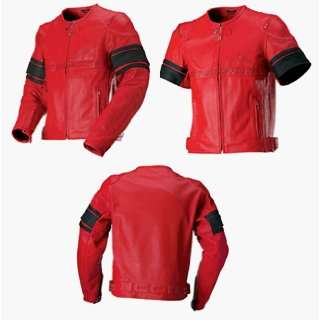: ICON PURSUIT PERFORATED LEATHER JACKET RED XL 28110011 CLOSEOUT no 