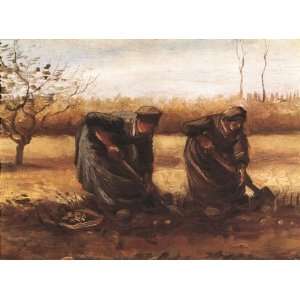   Van Gogh   32 x 24 inches   Two Peasant Women Digging Potato