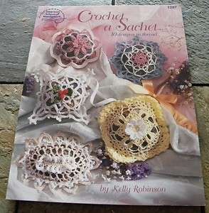   School Of Needlework Crochet A Sachet 10 Designs Patterns In Thread