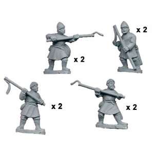 Crusader Miniatures   Dark Ages Byzantine Psiloi with Staff Slings (8 