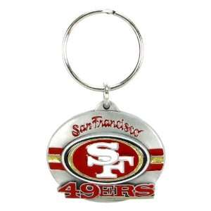  San Francisco 49ers Pewter Oval Keychain Sports 