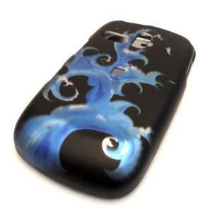  Samsung R355c Blue Fire Rubberized Hard Case Cover Skin 