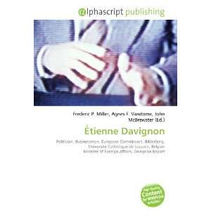 Étienne Davignon (9786132677433) Books