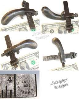 Leather draw gauge Tool C.S. Osborne & Co.Est.1826 Newark NJ Antique 