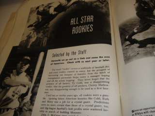 1941 STREET & SMITHS BASEBALL YEAR BOOK PICTORIAL MAGAZINE BOB FELLER 