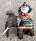 Santa Claus. Hand Carved and Hand Painted in Russia. Mammoth.