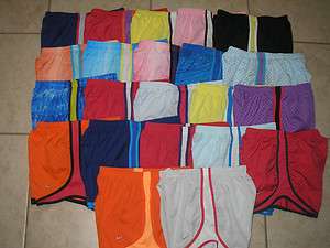 NWT WOMENS NIKE TEMPO TRACK DRI FIT RUNNING SOLID SHORTS SELECTION 