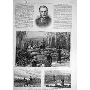  1887 Ballantine Ireland War Land Sketches Constabulary 