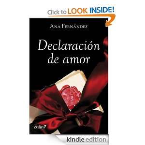 Declaración de amor (Spanish Edition): Ana María Fernández 