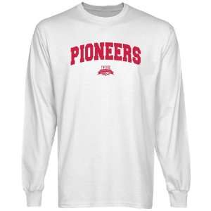  NCAA Sacred Heart Pioneers White Logo Arch Long Sleeve T 