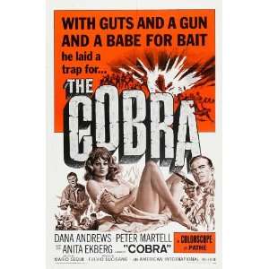  The Cobra Poster B 27x40 Dana Andrews Pietro Martellanza 