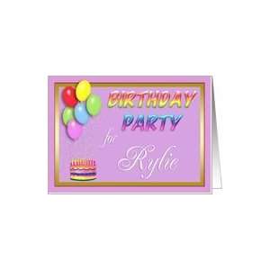  Rylie Birthday Party Invitation Card: Toys & Games