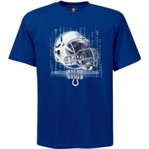  Mens Indianapolis Colts Ultimate Helmet III Tshirt: Sports 