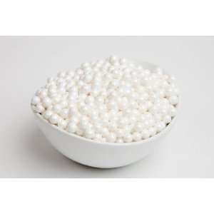 Pearl White Sugar Candy Beads (5 Pound: Grocery & Gourmet Food