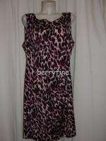   YOU Plus 22/24/26W Purple Black Cheetah Print Sleeve less Dress  