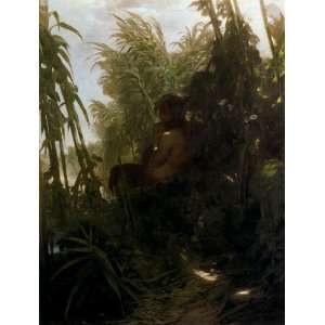 Hand Made Oil Reproduction   Arnold Bocklin   32 x 42 inches   Pan 