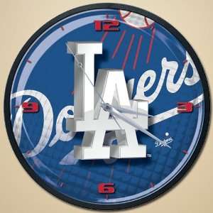    MLB L.A. Dodgers High Definition Wall Clock: Sports & Outdoors