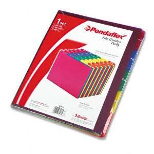 Pendaflex   Top Tab File Guides, Daily, 1/5 Tab, Polypropylene, Letter 