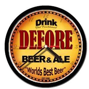  DEFORE beer ale cerveza wall clock 