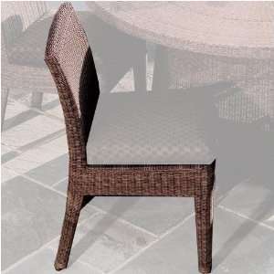  Santa Barbara Wicker Dining Side Chair   Frame Only: Patio 