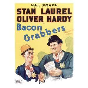  Bacon Grabbers   Laurel & Hardy MasterPoster Print, 12x16 