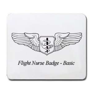  Flight Nurse Badge Basic Mouse Pad