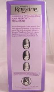 Womens Rogaine 3 Month Hair Regrowth Treatment 2% Minoxidil Solution 