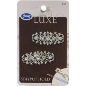   Goody Luxe Stayput Scroll Barrette (3 Pack)