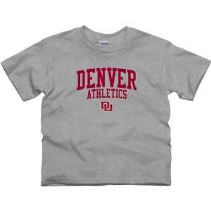  Denver Pioneers Youth Athletics T Shirt   Ash Sports 