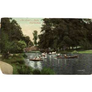   Postcard The Rowing Lake Cheltenham England UK 