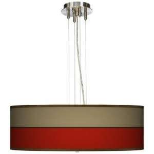   Red Giclee 24 Wide 4 Light Pendant Chandelier: Home Improvement