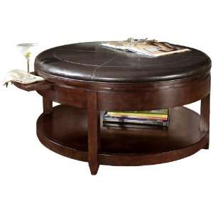   Brunswick Faux Leather Ottoman or Cocktail Table: Home & Kitchen