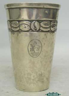 Fine Silver Cup Beaker Christian F Heise Denmark 1921  