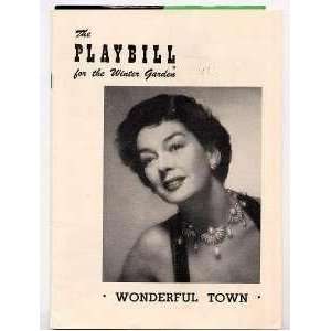    Playbill Wonderful Town Rosalind Russell 1953 